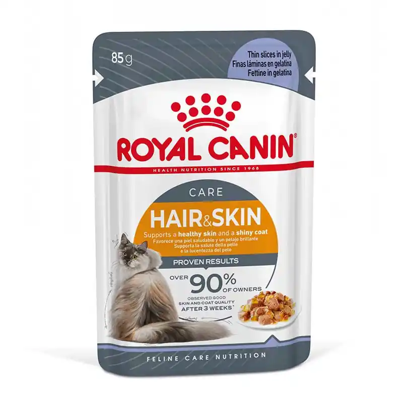 Schneller Versand ROYAL CANIN Feline Care Nutrition Hair & Skin in Gelee 85 g